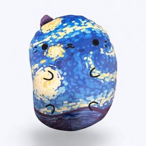 Cats vs. Pickles Vincent Van Meow Starry Night 8” Plush Toy Van Gogh
